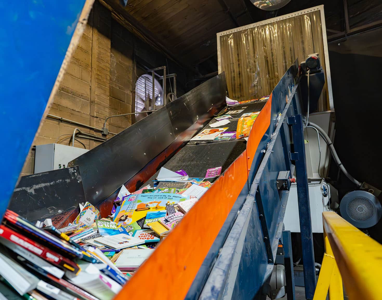 Books in a material processor